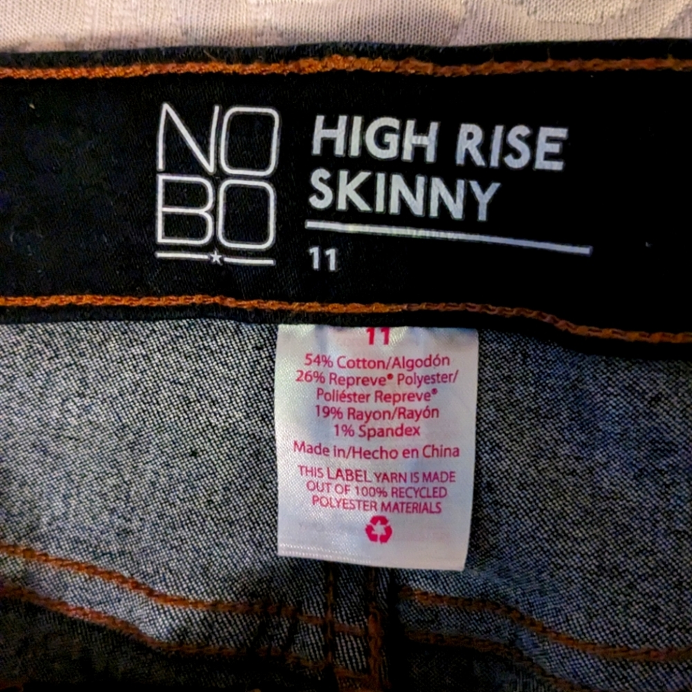High Rise skinny jeans